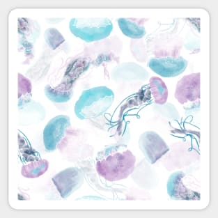 Floating Jellies Gelatinous White Sticker